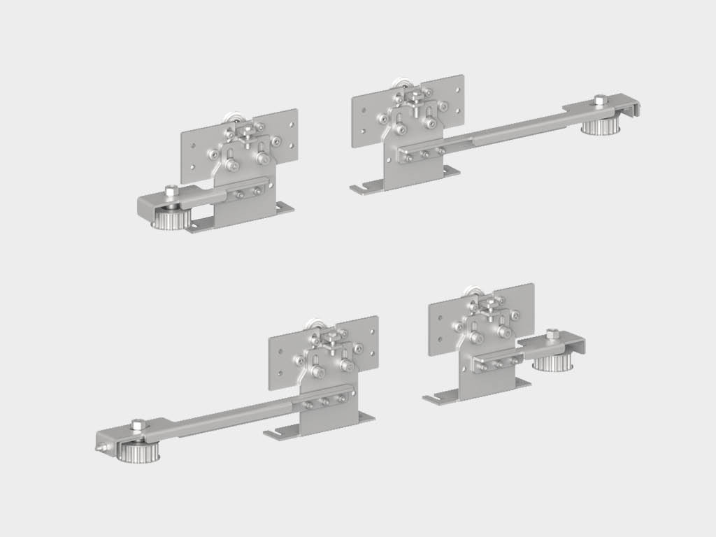 * Комплект кареток (4 шт.) для внешних створок в приводе серии ad-sp-telescope (ad-sp-телескопический)